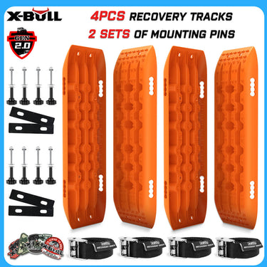 X-BULL 4WD Recovery tracks 10T 2 Pairs/ Sand tracks/ Mud tracks/ Mounting Bolts Pins Gen 2.0